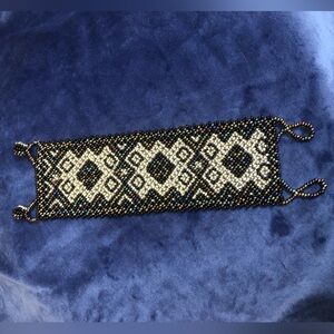 Huichol Art Jewelry Mexican Beadwork Peyote Bracelet Beaded Huichol Bracelet